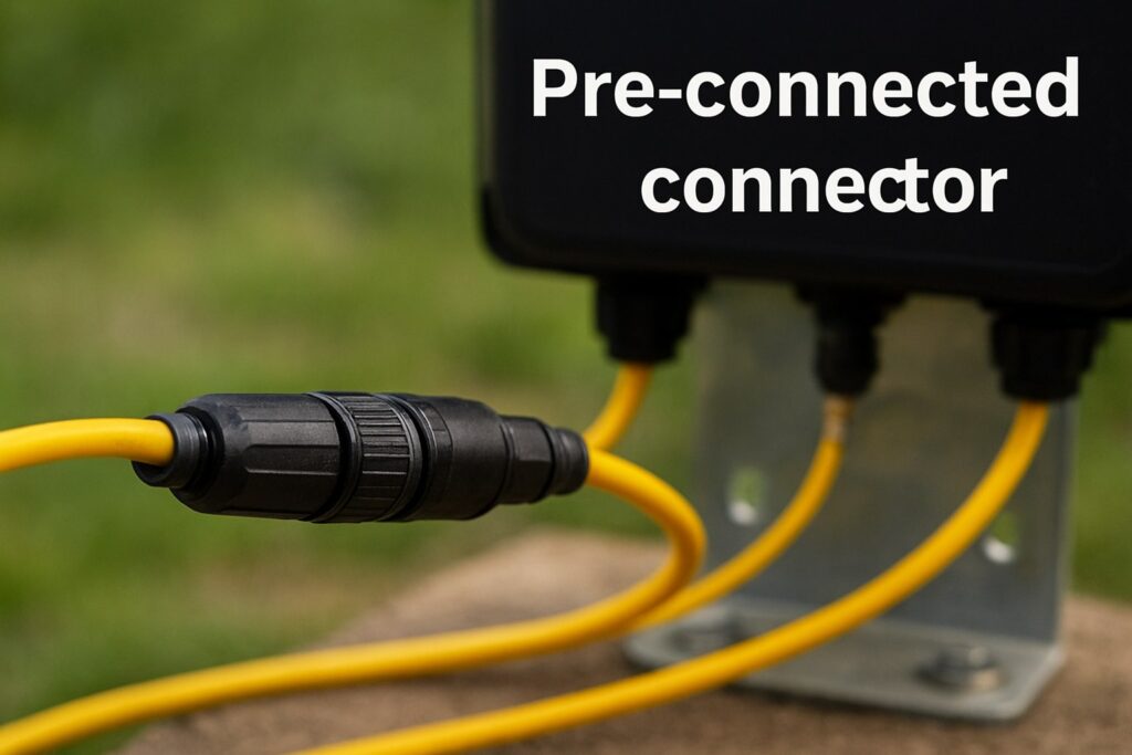 pre-connected connector