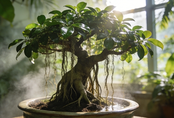 aerial roots ficus bonsai 