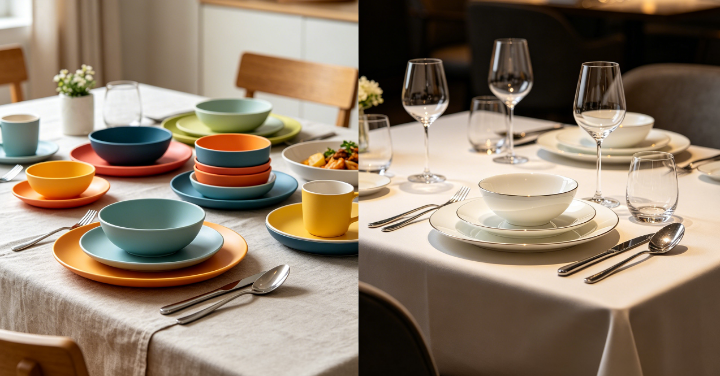 melamine dinnerware sets