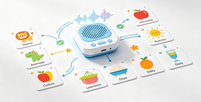 talking flash cards educational toys